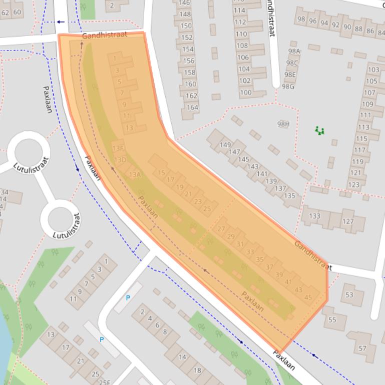 Kaart van postcodegebied 2131PA.
