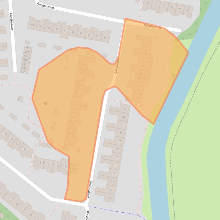 Kaart van postcodegebied 2131PC.