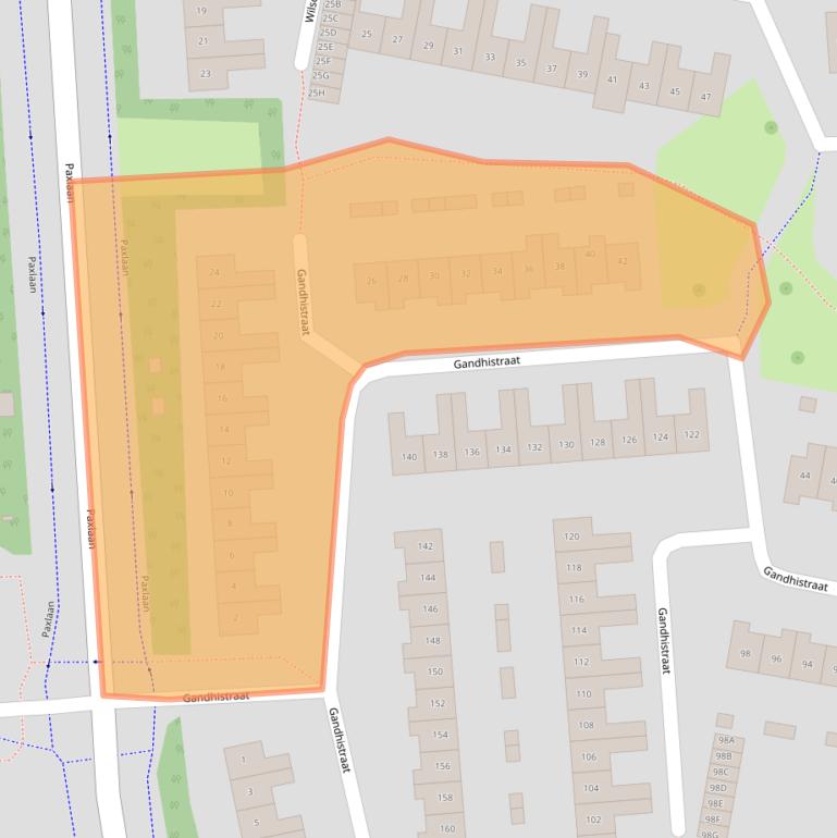 Kaart van postcodegebied 2131PE.