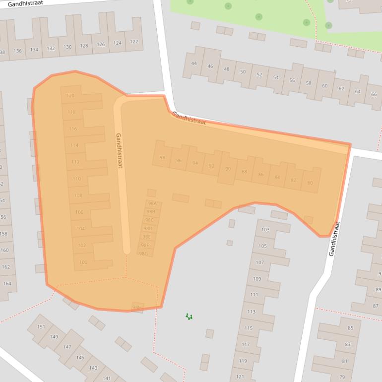 Kaart van postcodegebied 2131PH.