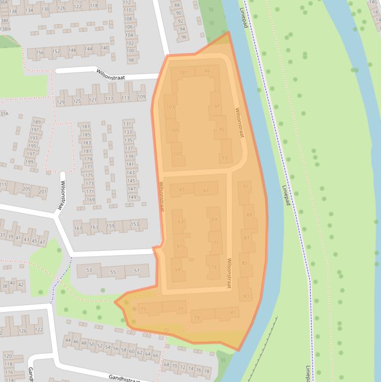 Kaart van postcodegebied 2131PM.