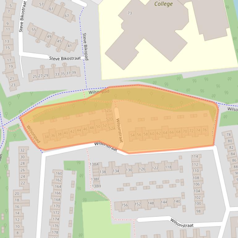 Kaart van postcodegebied 2131PT.