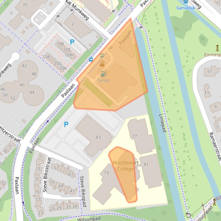 Kaart van postcodegebied 2131PZ.