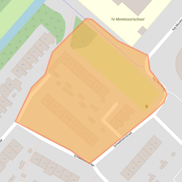 Kaart van postcodegebied 2131RA.