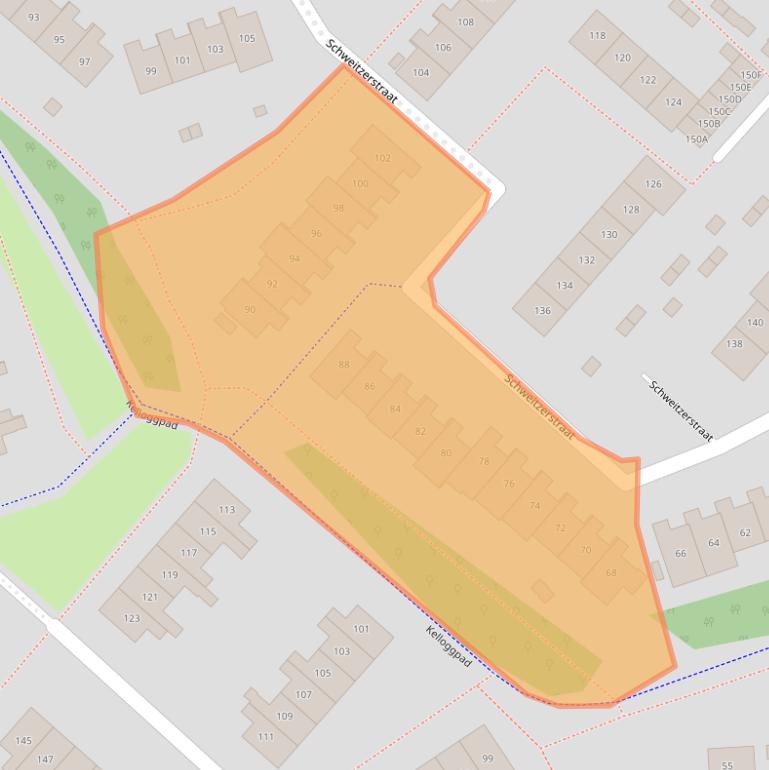 Kaart van postcodegebied 2131RH.