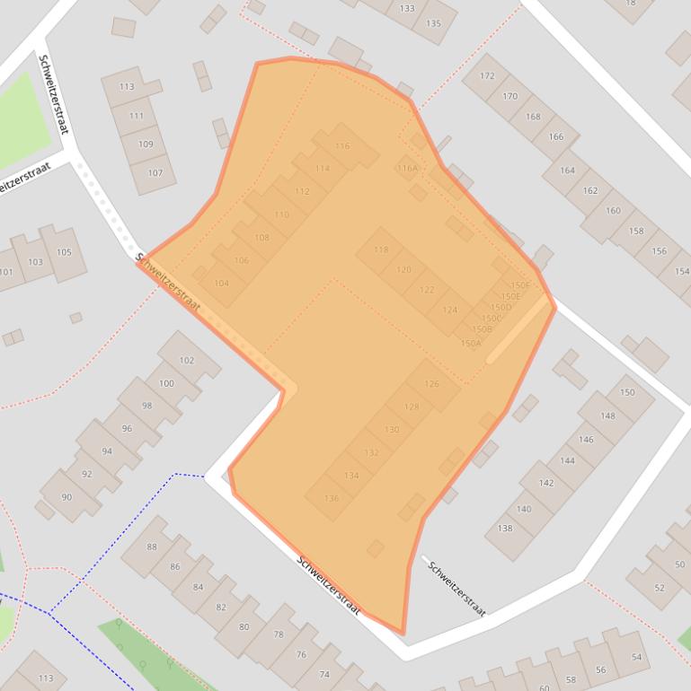 Kaart van postcodegebied 2131RJ.