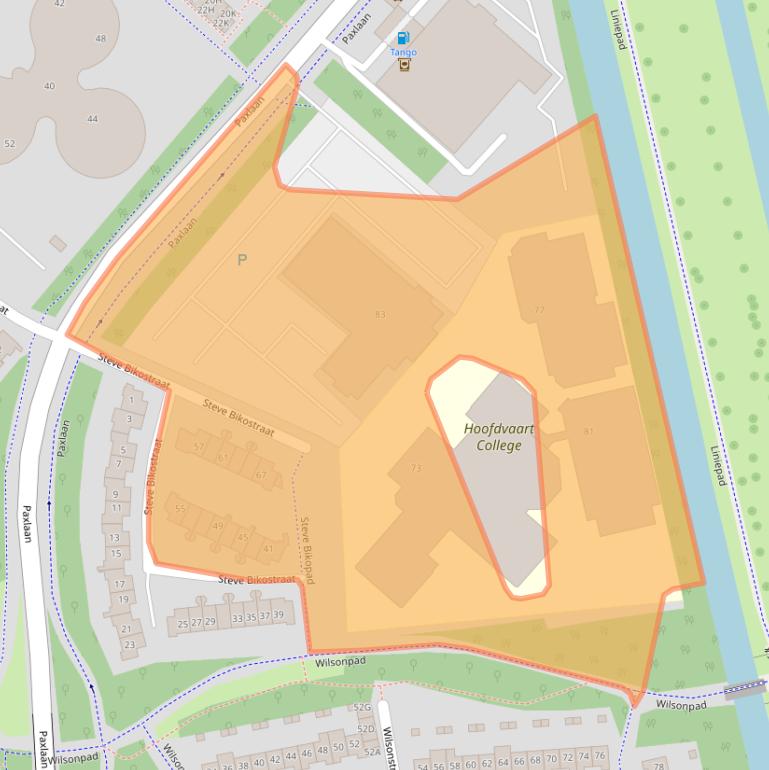 Kaart van postcodegebied 2131RZ.