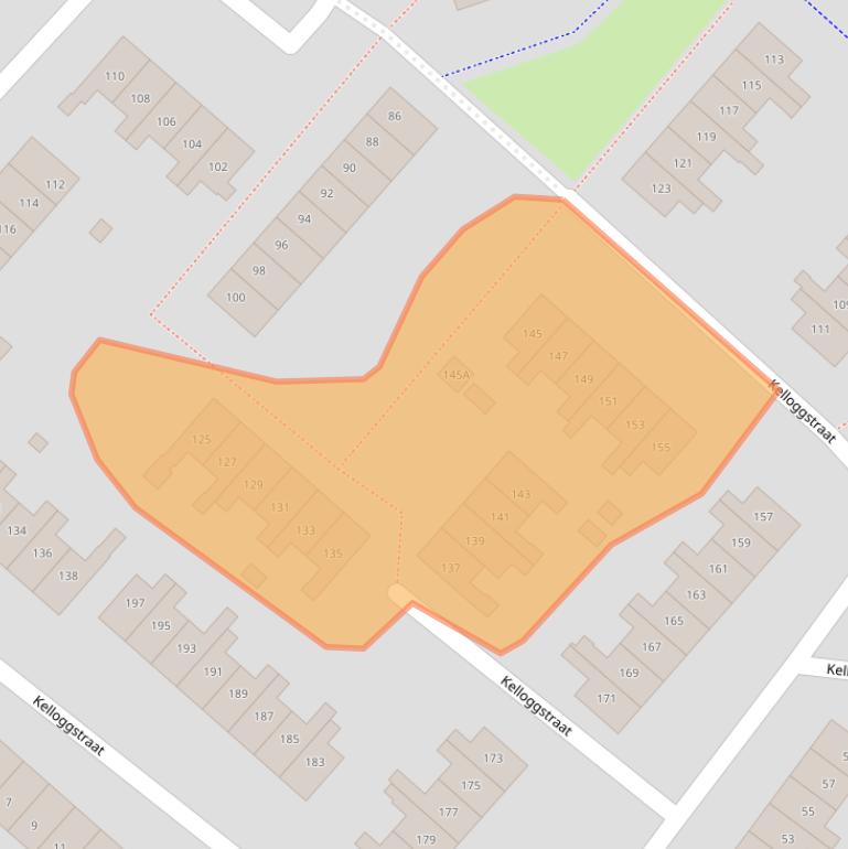 Kaart van postcodegebied 2131SG.