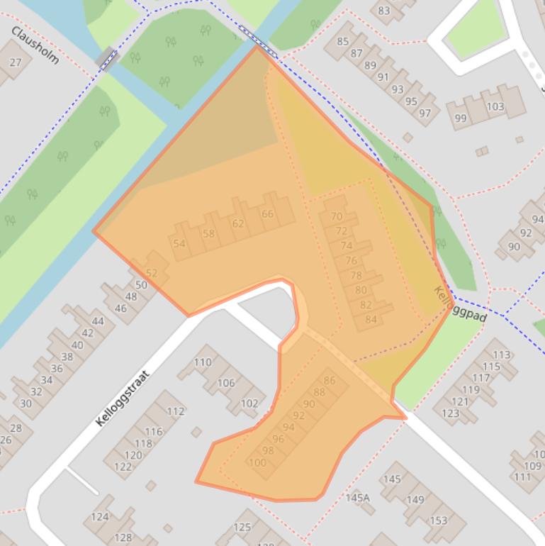 Kaart van postcodegebied 2131SK.