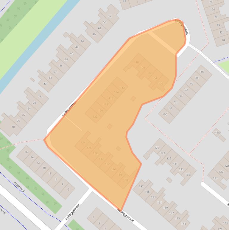 Kaart van postcodegebied 2131SL.