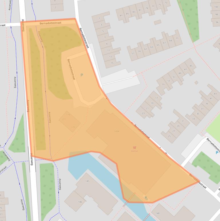 Kaart van postcodegebied 2131SV.