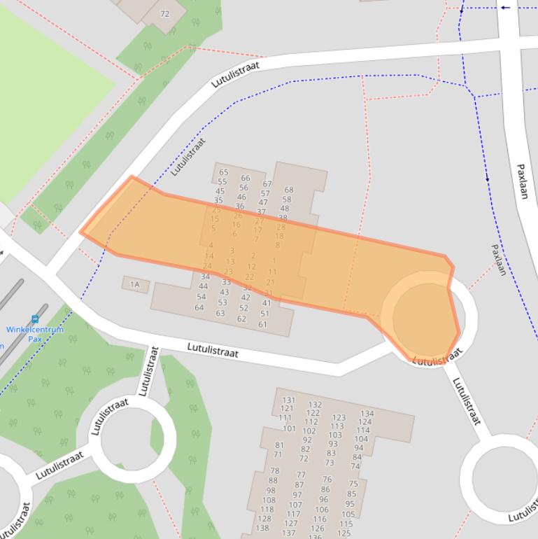 Kaart van postcodegebied 2131TA.