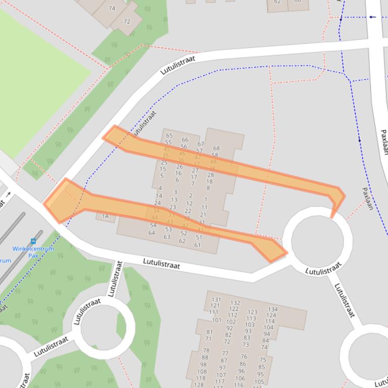 Kaart van postcodegebied 2131TB.