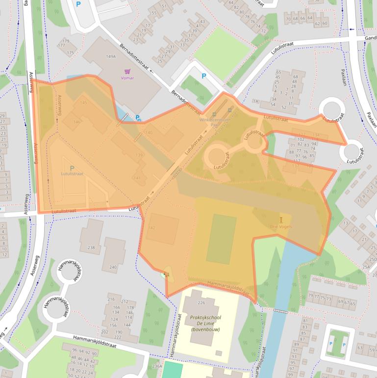 Kaart van postcodegebied 2131TG.