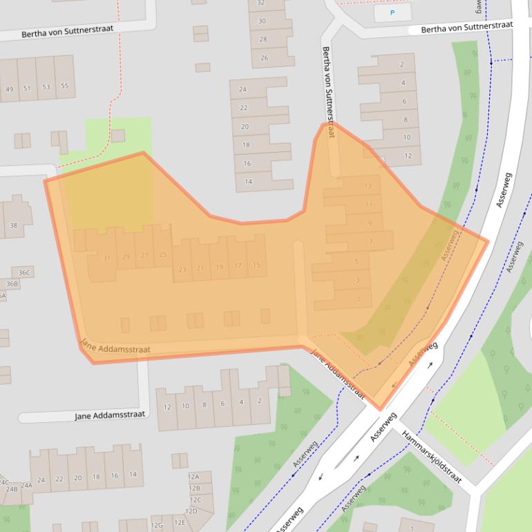 Kaart van postcodegebied 2131VP.