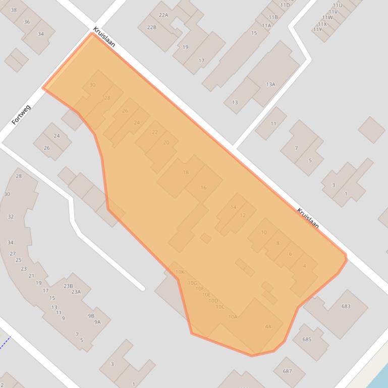 Kaart van postcodegebied 2131WD.