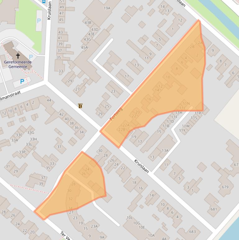Kaart van postcodegebied 2131WJ.