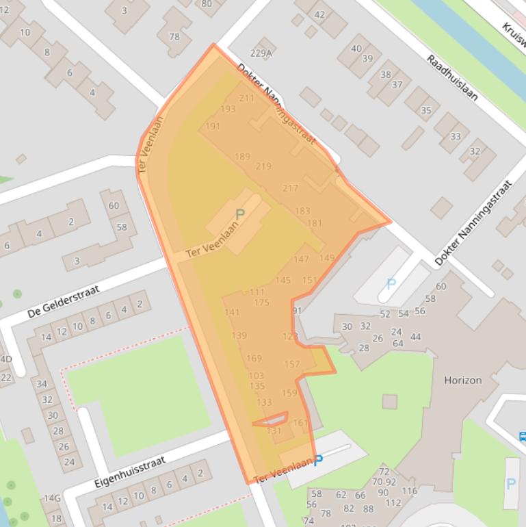 Kaart van postcodegebied 2131WP.