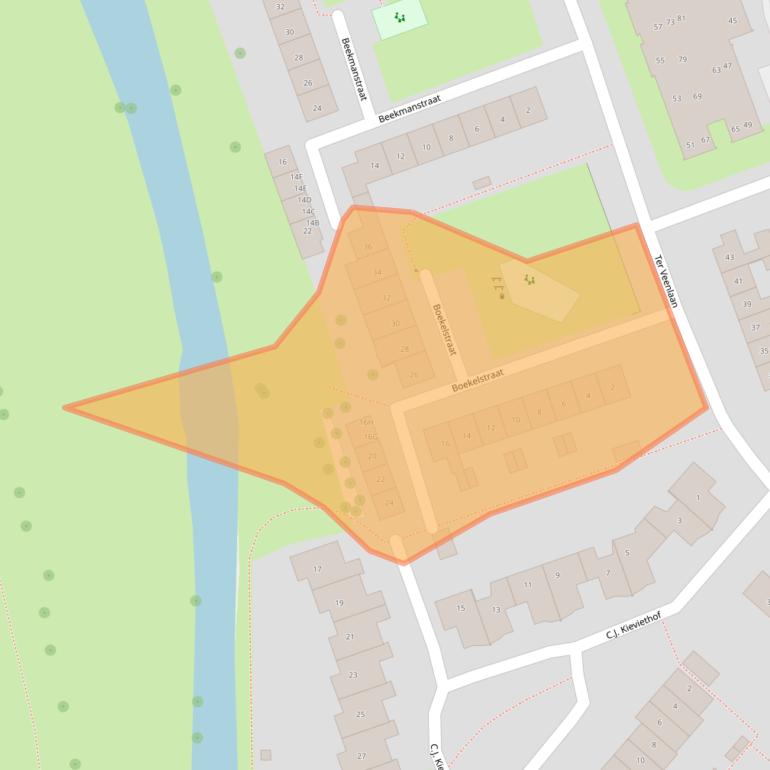 Kaart van postcodegebied 2131WT.