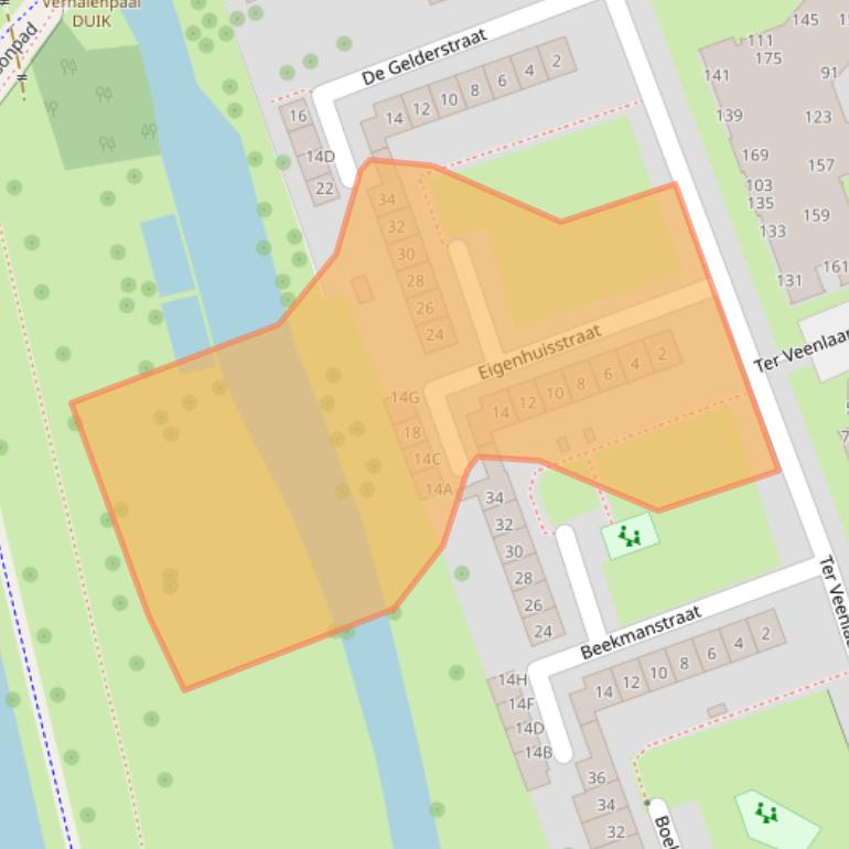 Kaart van postcodegebied 2131WX.