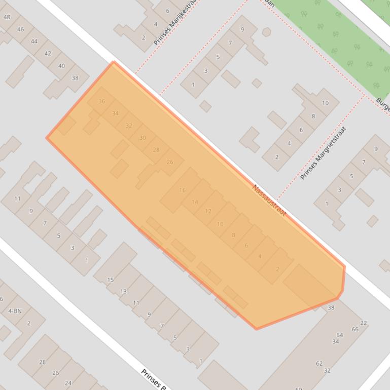 Kaart van postcodegebied 2131XR.