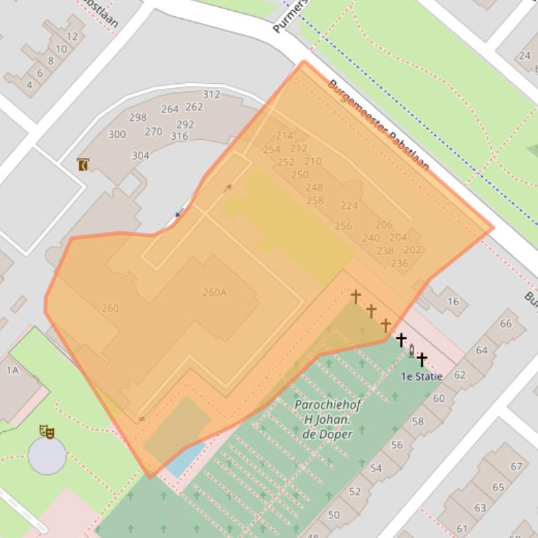 Kaart van postcodegebied 2131XW.