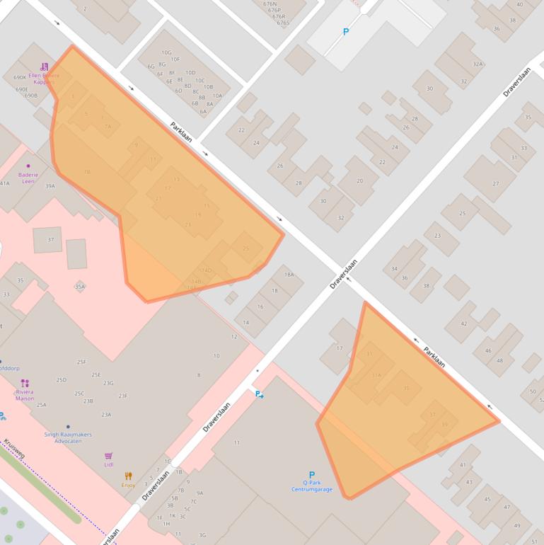 Kaart van postcodegebied 2132BL.