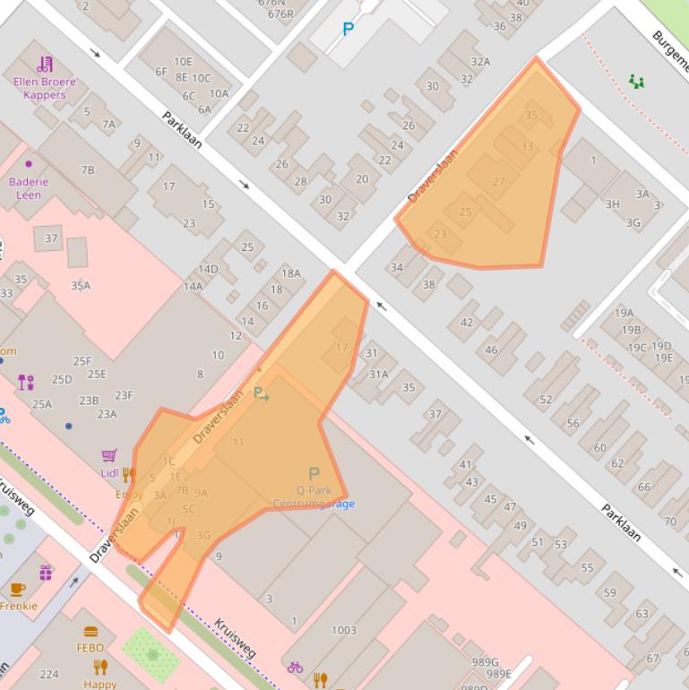 Kaart van postcodegebied 2132BR.