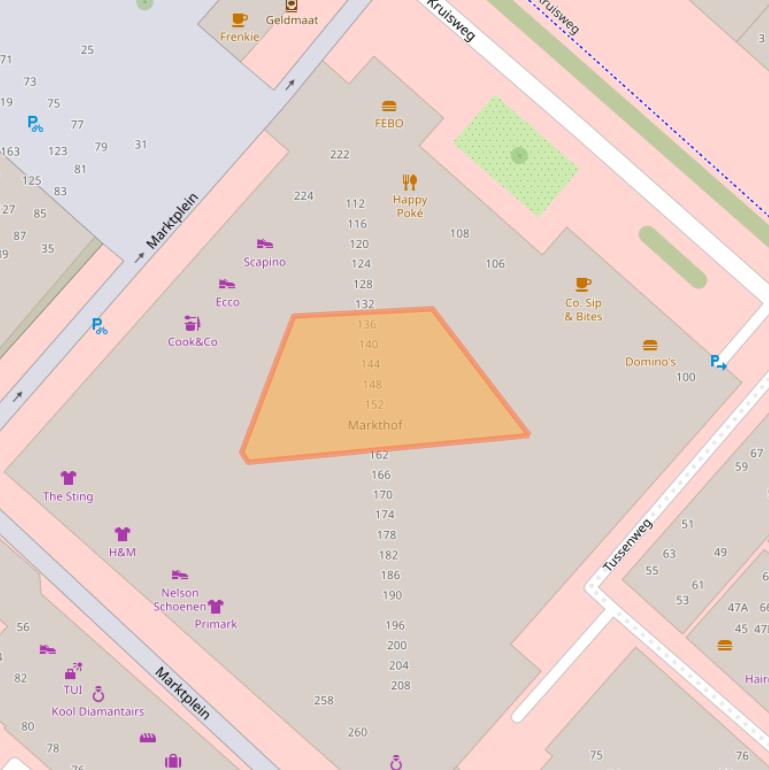 Kaart van postcodegebied 2132DE.