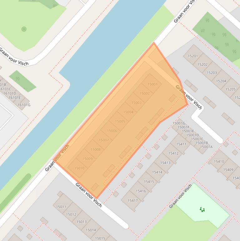 Kaart van postcodegebied 2132ED.