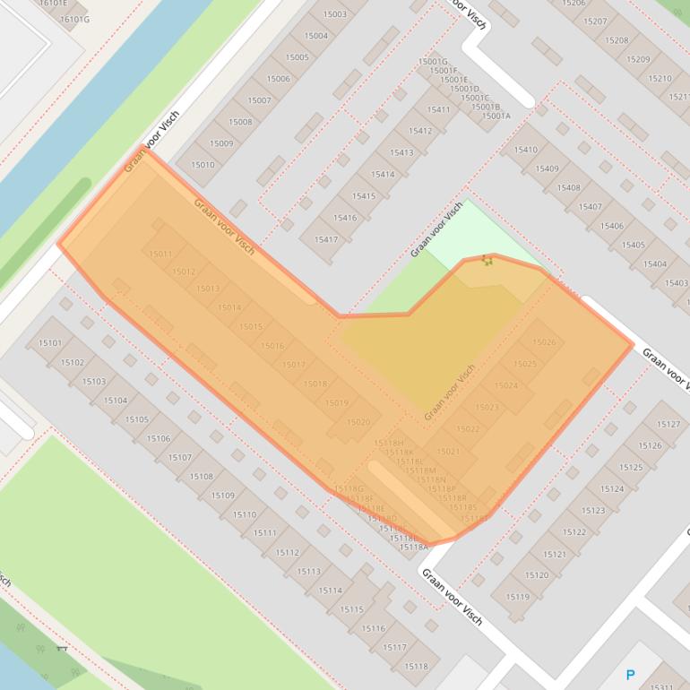 Kaart van postcodegebied 2132EE.