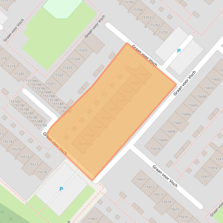 Kaart van postcodegebied 2132EP.