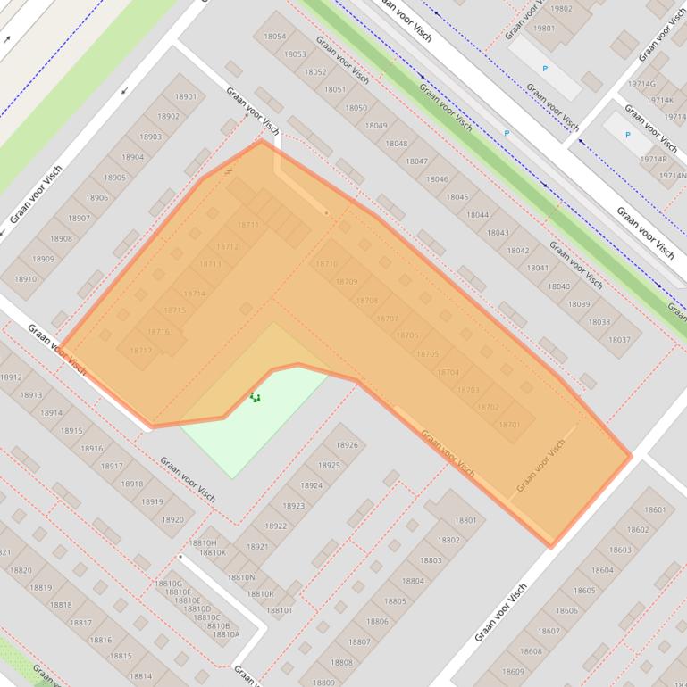 Kaart van postcodegebied 2132GG.