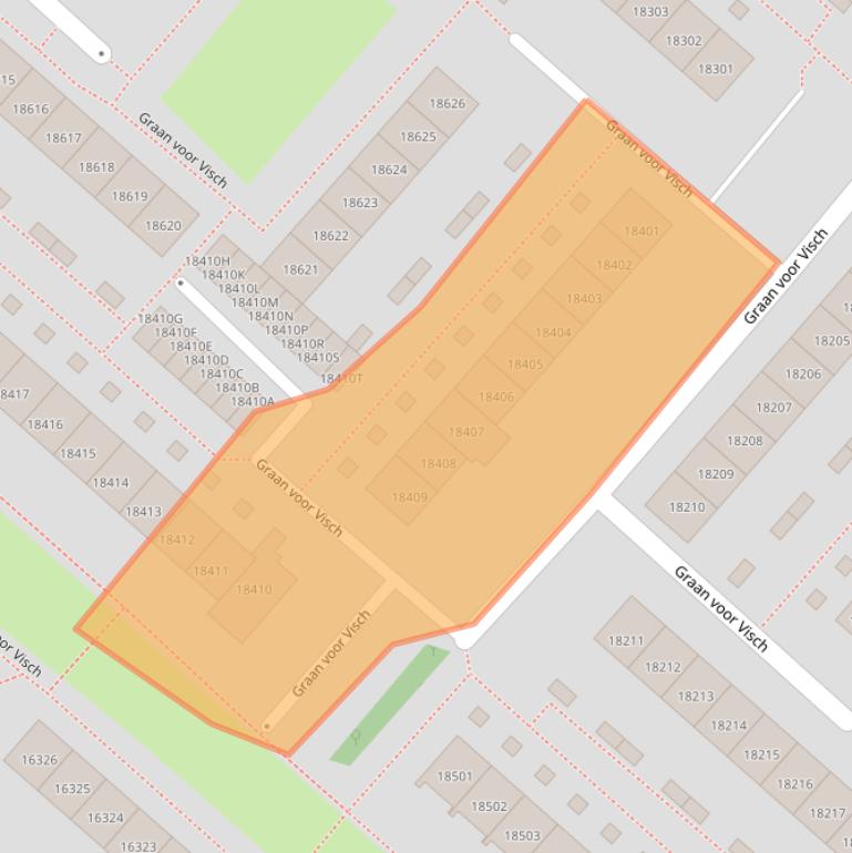 Kaart van postcodegebied 2132GN.