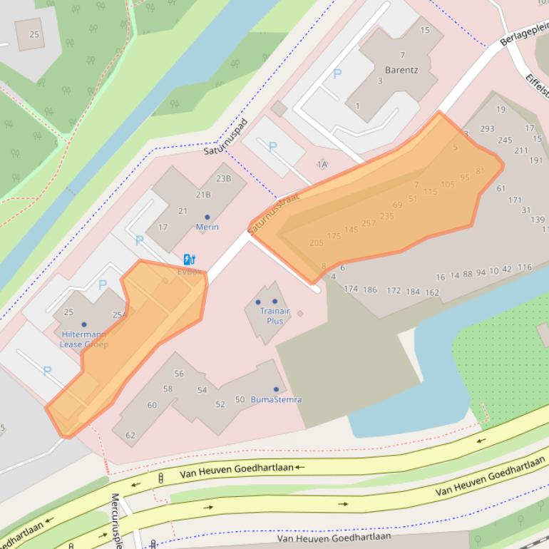 Kaart van postcodegebied 2132GZ.