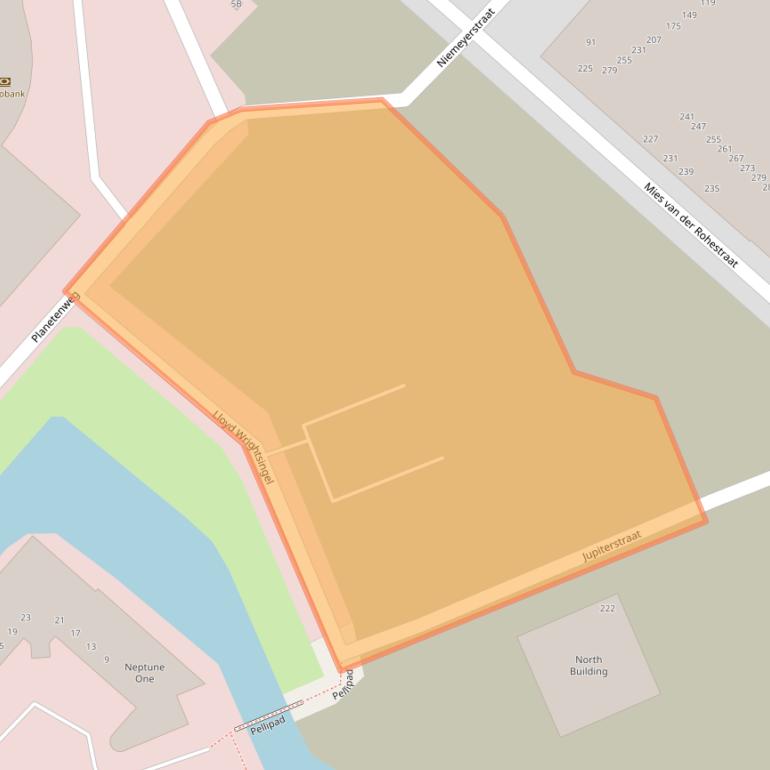 Kaart van postcodegebied 2132HC.