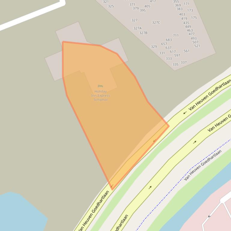 Kaart van postcodegebied 2132HH.