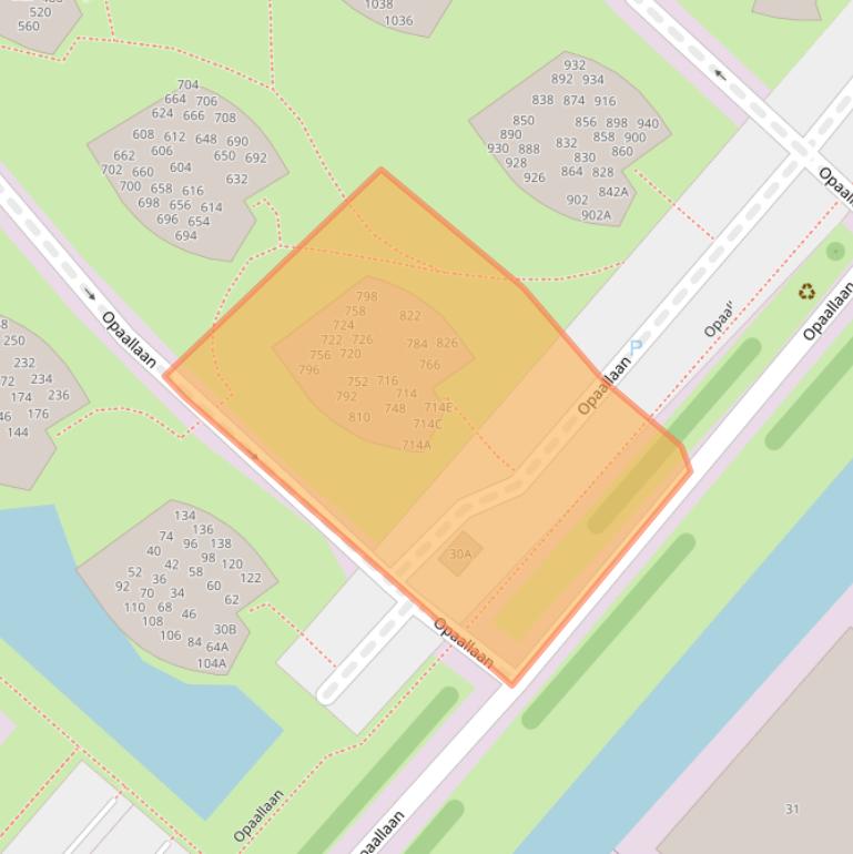 Kaart van postcodegebied 2132LJ.