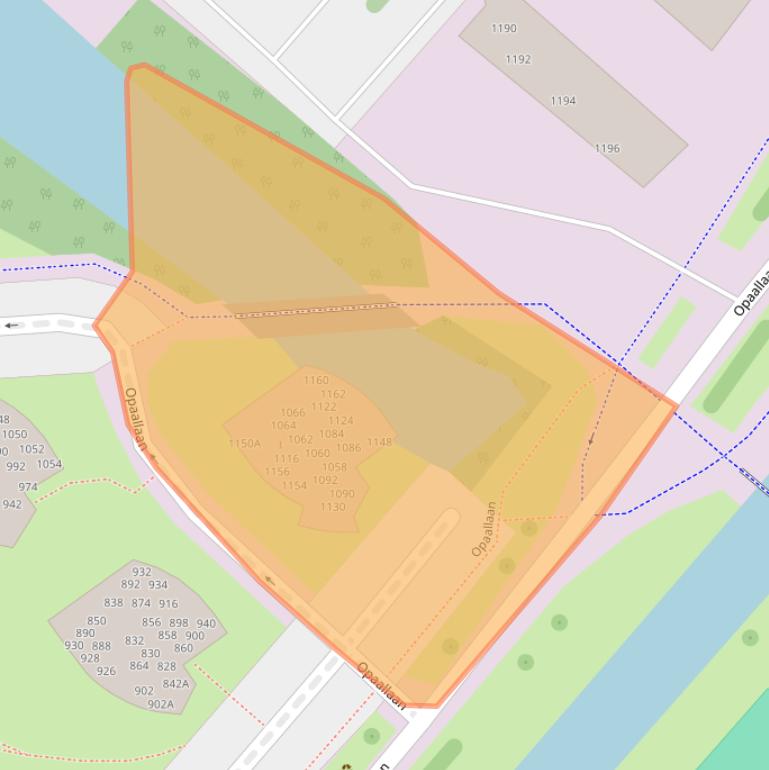 Kaart van postcodegebied 2132LM.