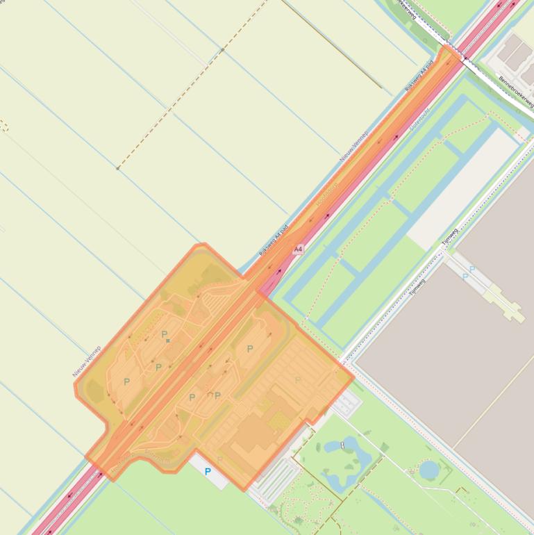 Kaart van postcodegebied 2132MA.