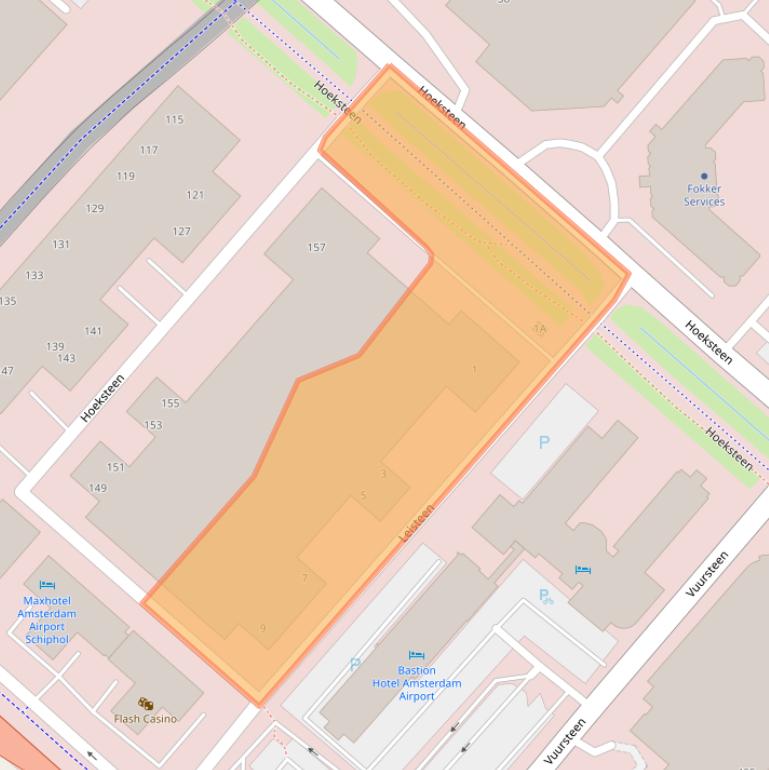 Kaart van postcodegebied 2132ME.