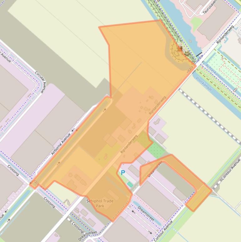 Kaart van postcodegebied 2132MN.
