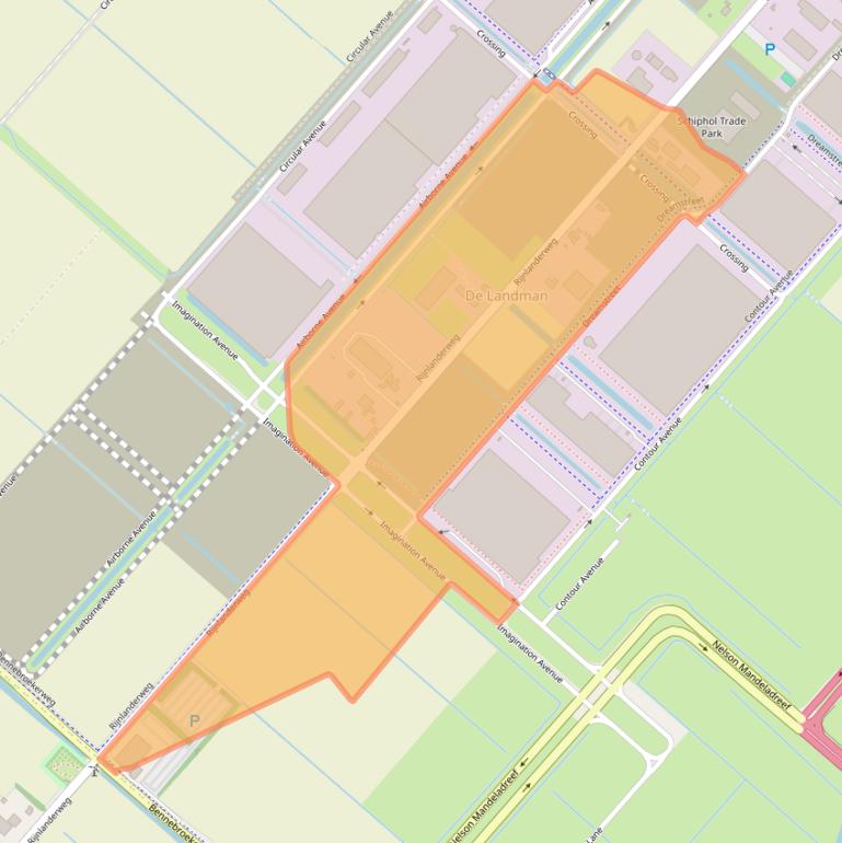 Kaart van postcodegebied 2132MP.