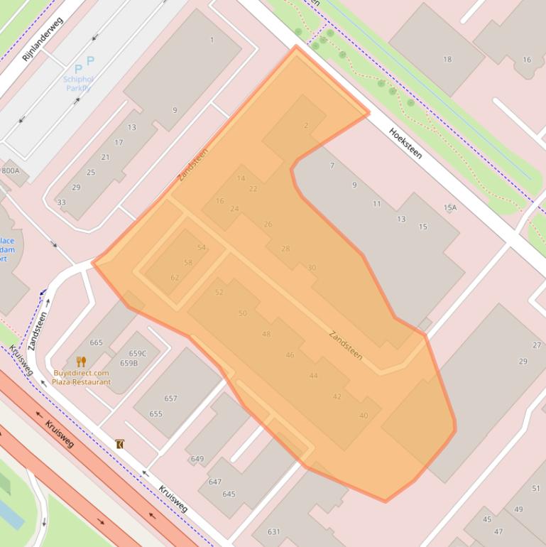 Kaart van postcodegebied 2132MR.