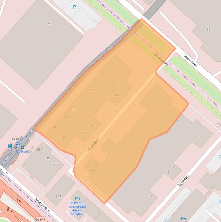 Kaart van postcodegebied 2132MX.