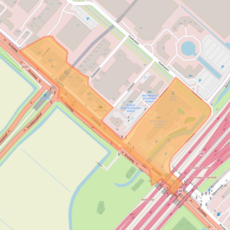 Kaart van postcodegebied 2132NA.