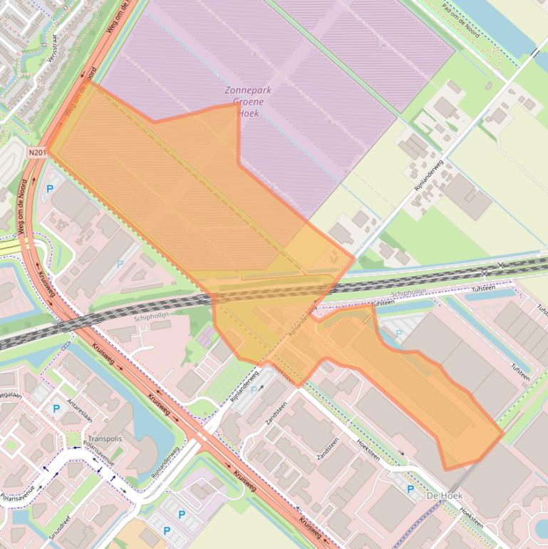 Kaart van postcodegebied 2132NM.