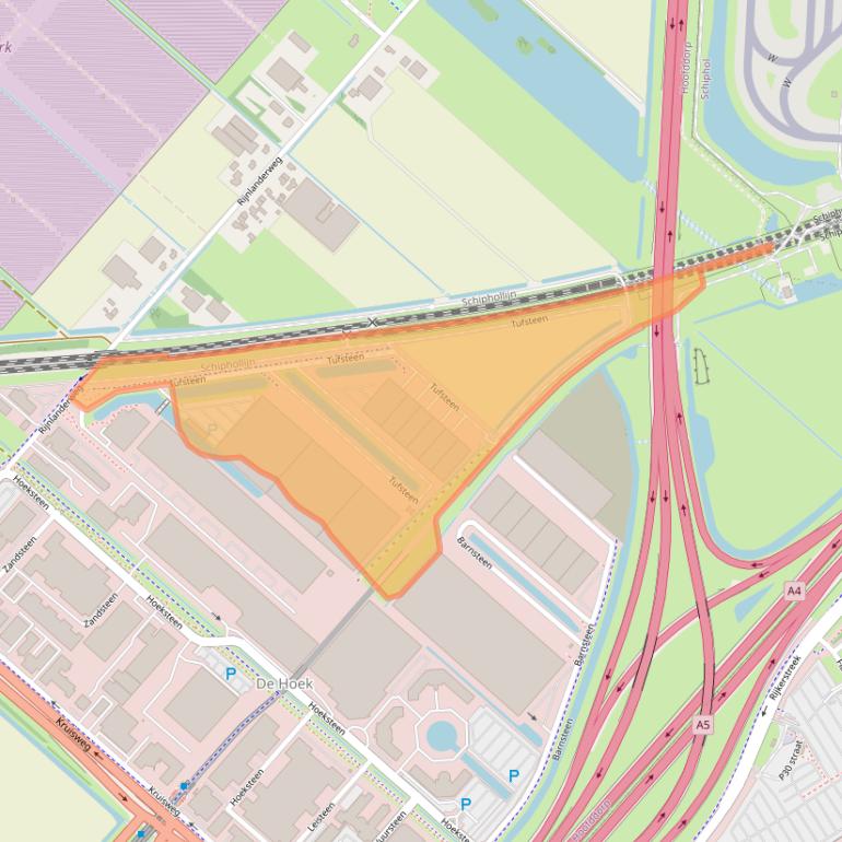 Kaart van postcodegebied 2132NT.