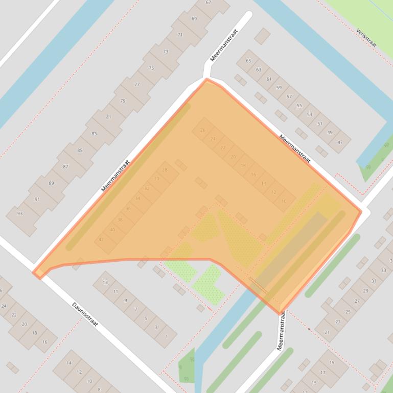 Kaart van postcodegebied 2132PR.