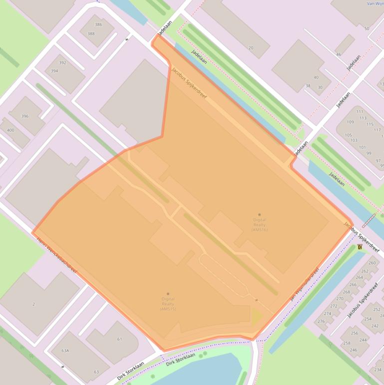 Kaart van postcodegebied 2132PW.